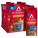 Atkins Strong High Protein Shake, Chocolate Peanut Butter, 30g Protein, 7g Prebiotic Fiber, Muscle & Gut Health Support Complex, 12 Count, Best By 04/30/2026
