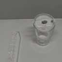 13oz Glass Tumbler with Straw and Lid Sealed, Carry On Reusable Iced Coffee Cups,Thick Wall Glass Coffee Drinking Glassware Cups