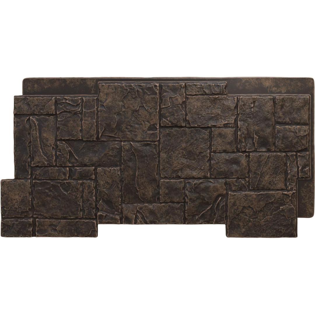 EverStone Castle Rock Faux Stone Panel, 49"W x 24 1/2"H x 1 1/4"D, Urban Color