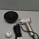 Dual Voltage Travel Hair Dryer - 110,000 RPM High-Speed Blow Dryer with Ionic Technology, Professional Fast Drying & Lightweight & Compact, 110-220V International European, Gift for Women Men (Stone)