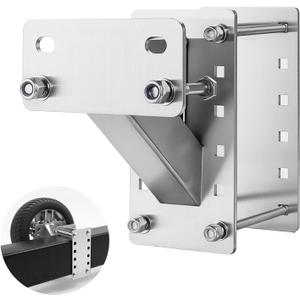 Stainless Steel Spare Tire Carrier, Upgrade Trailer Tire Mount Bracket, Holds up to 150 Lbs, Fits 4 & 5 & 6 Lugs Trailer Wheels on 4, 4.5, 4.75, 5, 5.5 Bolt Patterns, Spare Tire Mount Carrier