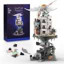 Harry Castle Wizarding Bank Building Set, Collectible Magic White Dragon Architecture Model, Compatible with Lego Adults, Ideal HP Christmas Birthday Gift Toy for Kids Boys 8-14 (1056 PCS)