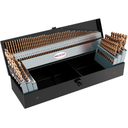 MACXCOIP Cobalt Drill Bit Set, 115Pcs M35 High Speed Steel Bits for Hardened Metals, Stainless Steel, Cast Iron and Wooden Plastics, with Metal Index Storage Box