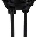 Black Dual Flush Toilet Button Suitable for 2.28-2.68in Holes 57-70mm Thread Diameter Toilet Button Pusher Adjustable Push Button for Water Tank Repair, Black
