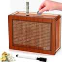 10000 Savings Challenge Box, 2025 New Wooden Money Saving Challenge Box