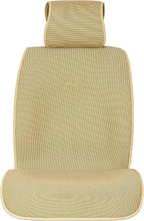 Sojoy IsoTowel Car Seat Cover, Microfiber Seat Protector with Quick-Dry Non-Slip Base,Car seat Protector for All Workouts, All-Weather Honeycomb Cloth (Tan)
