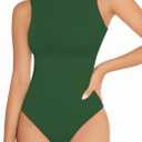 YOGINGO Women's Crew Neck Sleeveless Bodysuits Racerback Halter Tank Top Body Suits for Womens Sexy Going Out Leotards