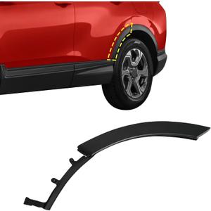 XQSMWF Left Rear Side Door Wheel Molding Trim Compatible with Honda CR-V 2017-2022, Replace 75395-TLA-A01 75395TLAA01 HO1790108 Driver Rear Wheel Arch Flare Trim Molding