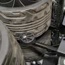 Uyittour Collapsible Wagon Cart Heavy Duty Foldable, Folding Beach Wagon with Big Wheels for Sand, Utility Grocery Cart with Side Pocket and Brakes for Camping Sports Outdoor Activities, Black (140L)