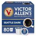 Victor Allen's Coffee Seattle Dark, Dark Roast, 80 Count, Single Serve Coffee Pods for Keurig K-Cup Brewers