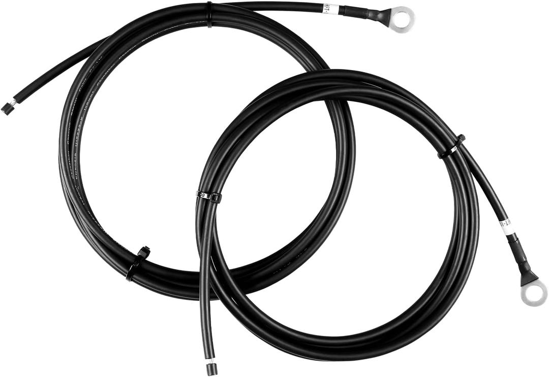 HQST 8FT 8 AWG Wire Copper Tray Cable Connect Charge Controller and Battery