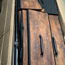 Fabric Dresser for Bedroom, Tall Skinny Dresser with 6 Drawers, Storage Organizer Tower, Steel Frame Wooden Top for Closet, Living Room, Hallway(Rustic Brown)