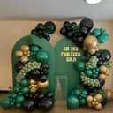 3 x Green and Brown Balloons, 12Inch Dark Green Black Balloons for Camouflage Jungle Theme Birthday Baby Shower Army Party Decorations