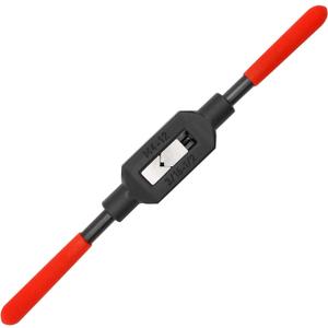 3 Different Adjustable Tap Wrench Handle Thread Tap Holder Reamer Hand Tapping Tool for Machinist Repair with Plastic Dipped Handle (3/16"-1/2"(M4-M12))