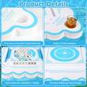 31.5 Inch Floating Mahjong Table for Pool Double Sided Water Game Table