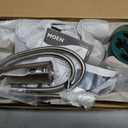 Moen Inara Spot Resist Brushed Nickel Handshower and Rainfall Shower Head with Lever Handle, Tub Spout, and Metal Hose, 84041SRN