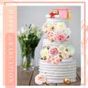 Wavwavw 50 Pcs Resin Graduation Cake Topper Class of 2026 Cap and Diploma Gold Balls Kit Congrats Grad Cake Decorations for Master Graduation Party Middle High School Supplies(Pink)