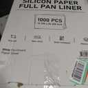 EcoDispose Non-Stick Precut Parchment Paper Baking Sheets Full Pan liner for Bake (16-3/8" x 24-3/8",White,1000PCS)