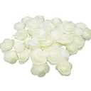 J-Rijzen Artificial Flowers Mini Fake Roses for DIY Wedding Bouquets Centerpieces Party Baby Shower Home Decorations (Ivory)