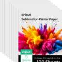 Cricut Sublimation Paper - 100 Sheets (8.5" x 11") - Letter Size - Compatible with Sublimation Printer and Sublimation Ink (120gsm)