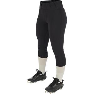 CHAMPRO Women's Zen Fastpitch Softball Pants (Large, Black)