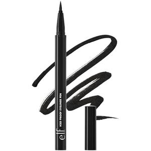 e.l.f. H2O Proof Eyeliner Pen, Felt Tip, Waterproof, Long-Lasting, High-Pigmented Liner For Bold Looks, Vegan & Cruelty-Free, Jet Black. 0.02 Fl Oz