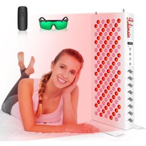 Red Light Therapy Devices, 120 LEDs Red Light 660nm & 850nm Near Infrared Light Therapy Panel for Body Face, Infrared Red Light Therapy with Timer Controller for Skin Beauty