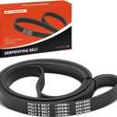 A-Premium 74.41 Inch Engine Serpentine Drive Belt Compatible with Toyota Corolla 1998-2002, Celica 2000-2002, L4 1.8L, Replace 9091602534