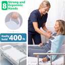 Washable Bed Pad for Incontinence: Waterproof Bed Pads with 8 Handles,2 Packs Reusable Bed Underpads, Waterproof Positioning Bed Pads for Elderly, Adult,Bedwet, Kids,Bedridden,Hospitals, 34"x52"