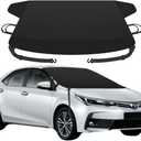 Sunny color Windproof Windshield Cover for Ice and Snow, Upgraded Thicken Oxford Fabric Car Windshield Cover Best for Ice, Frost & Snow Removal Windshield Snow Cover for All Weather (67x47 Inches)