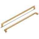 6 Pack 16 Inch Hole Center Modern Brushed Champagne Bronze Cabinet Pull Handle Timeless Vanity Drawer Pull Handle Classic Cabinet Hardware for Kitchen Bathroom, Champagne