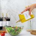 Molimoli Olive Oil Dispenser Bottle for Kitchen, Automatic Pourer, Glass Dispenser for Kitchen, Olive Oil Cruet, | Set of 4 - Gold