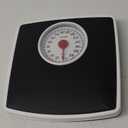 Taylor Battery Free Analog Scales for Body Weight, 330LB Capacity, Easy to Read Large 4.25-inch Dial, 10.3 x 10.6-inch Vinyl Mat Platform, Black
