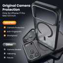 5 x for iPhone 17 Pro Max Case with 2X Screen Protectors [Compatible with MagSafe] Military Grade Drop Protection Skin Feeling Cover Shockproof Slim Fit iPhone 17 Pro Max Phone Case 6.9 inch,Black