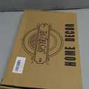 Spsyrine White Decorative Serving Tray with Handles, Elegant Plastic Coffee Table Tray for Ottoman, Living Room, Home Decor 15.6" X 10.2"