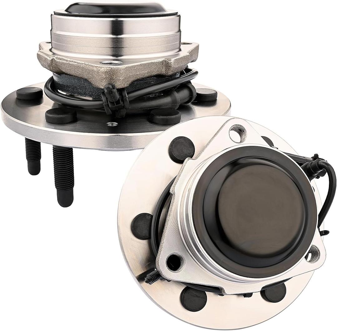 JLEO 2WD 515054(Pair) Front Wheel Hub and Bearing Assembly Fits for Chevy Tahoe Silverado 1500 Suburban Avalanche Express, for GMC Yukon XL 1500 Sierra Savana, for Cadillac Escalade 2002-2006