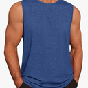 Runcati Mens Workout Tank Tops Sleeveless Gym Muscle Athletic T Shirts Casual Summer Beach Tops, XL