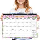 6 x Desk Calendar 2026-2027, Jan 2026 to June 2027, 18 Months Large Calendar 17" x 12" Desktop Wall Monthly Calendar for Home School Office