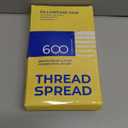 THREAD SPREAD 100% Egyptian Cotton Pillow Cases King - 600 Thread Count White King Pillow Cases Set of 2, Soft Cooling & Breathable Extra Long Staple Sateen Weave Cotton Pillowcases for King Pillows