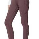 baleaf Girls' Fleece Lined Leggings Thermal Compression Tights with Pockets | Winter Warm Compression Pants, High Waist and Wide Waistband for School Kids Youths, Ideal for Athletic Yoga in Cold Weather (Black)