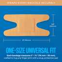 Flexible Fabric Bandages - Flex Fabric Adhesive Bandages Knuckle Bandages for Finger Care and to Protect Wounds from Infection - (200 Count) 3x1.5