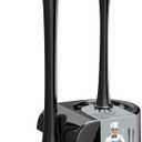 MR.SIGA Toilet Plunger and Bowl Brush Combo for Bathroom Cleaning, Black, 1 Set