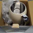 SUSTEAS Electric Kettle - 57oz Hot Tea Kettle Water Boiler with Thermometer, 1500W Fast Heating Stainless Steel Tea Pot, Cordless with LED Indicator, Auto Shut-Off & Boil Dry Protection, Beige