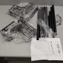 HEVEL Corner Shower Caddy Tension Pole, Adjustable Shower Organizer Corner 62115 Inch, Rustproof Bathroom Storage Shower Shelves, Black