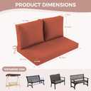 Outdoor Loveseat Cushions Waterproof, 46×26×4 Inch, Fade Resistant Patio Loveseat Cushions for Outdoor Furniture, Outdoor Couch Cushions Set for Bench, Wicker Furniture, Swing, Spice