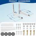 Mini Split Wall Mounting Bracket for 9,000-18,000 BTU Air Conditioner, Heavy Duty AC Support Bracket for Outside, Holds Up to 330lbs