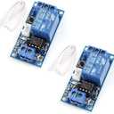 HiLetgo 2pcs 12V Single Bistable Self-Locking Relay Module Push to Start and Stop