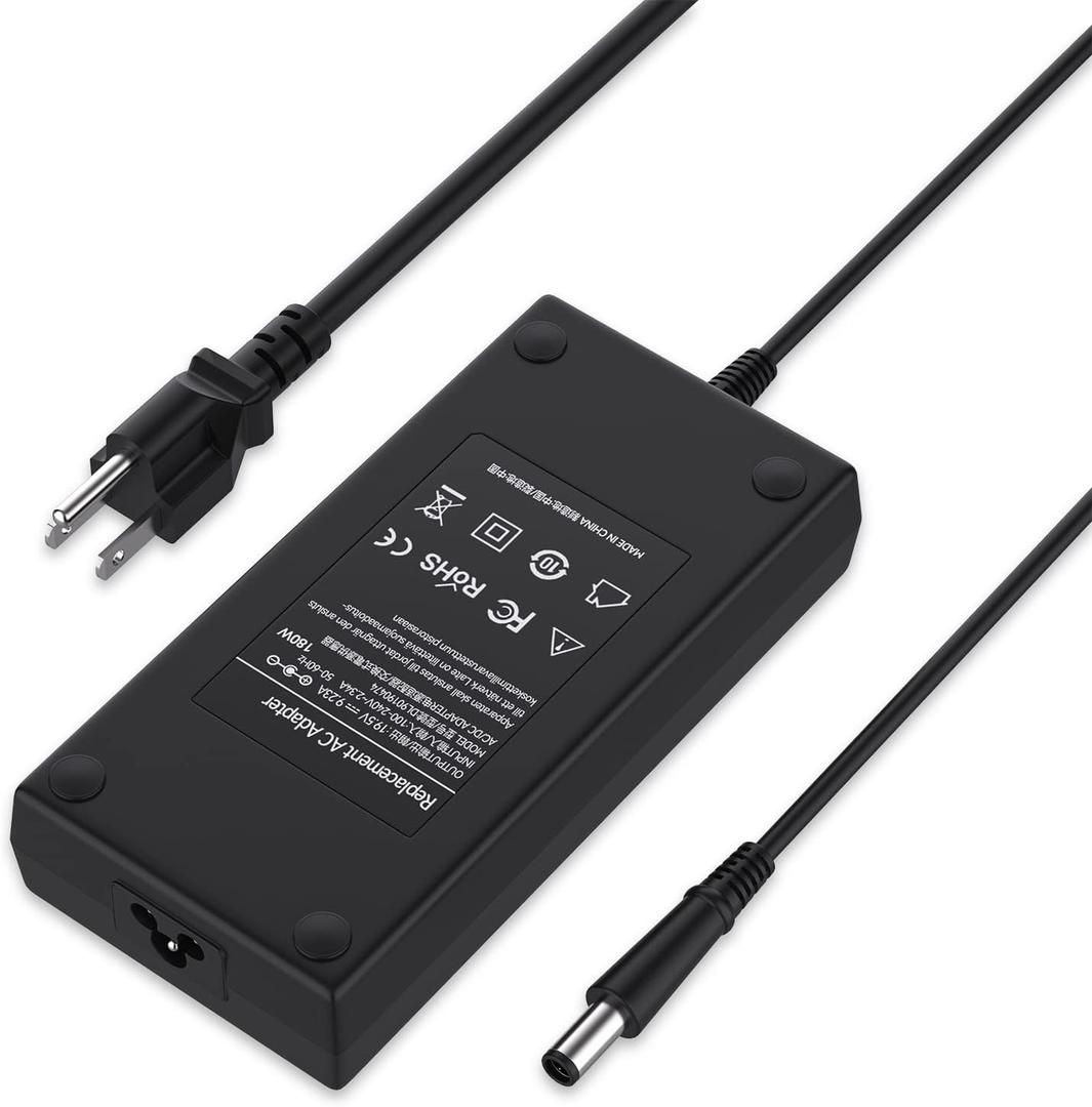 ROLADA 180W Laptop Charger Compatible with Dell G7 15 17: 7588 7590 7790/ G5 15: 5515 5587 5590/ G3 15: 3579 17 3779; Alienware 13 15 17 M15 M17: R1 R2 R3 R4; Precision 7520 7530 7730 7740 Power Cord