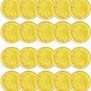 20pcs Mini Simulation Fruit Lemon SlicesFake Artificial Plastic Fruit Model Decorative Wedding Ornament Festival DecorationPhotography PropsBasket Display Filler Fruit (Yellow)