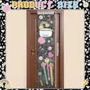 2 x Threehoney 2 Pack Colorful Composition Book Classroom Door Window Cover, 8 x 36 inches